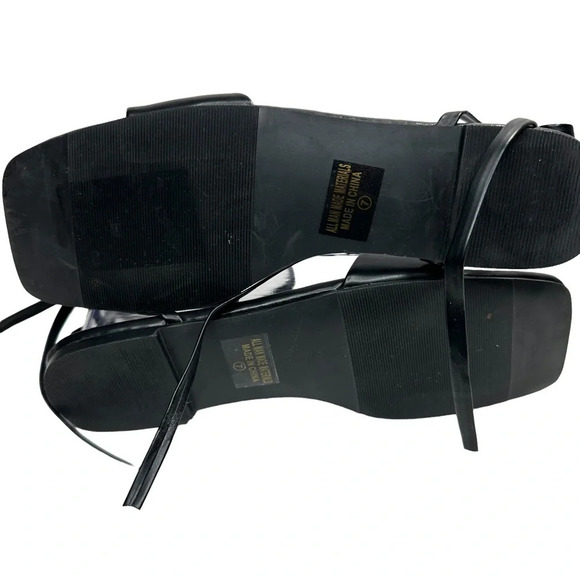 Chase + Chloe Oversized Jewel "EVE-26" Sandal in Black. Sz: 7 - Picture 5 of 10